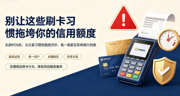 乐刷POS机：别让这些刷卡习惯拖垮你的信
