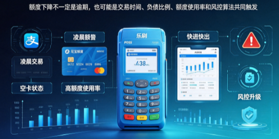 乐刷POS机：没逾期没违规，花呗信用卡额